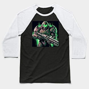 Doom Guy Jacked Baseball T-Shirt